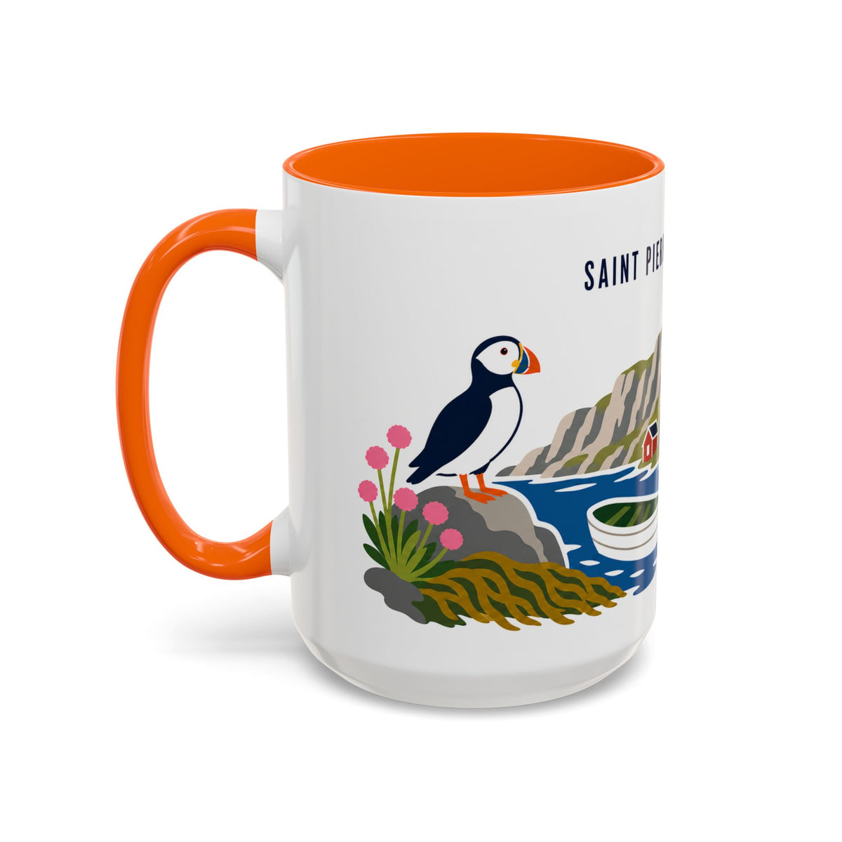 Saint Pierre and Miquelon Coffee Mug | Travel Souvenir Accent Mug | Country Gift Ceramic Cup 11oz 15oz