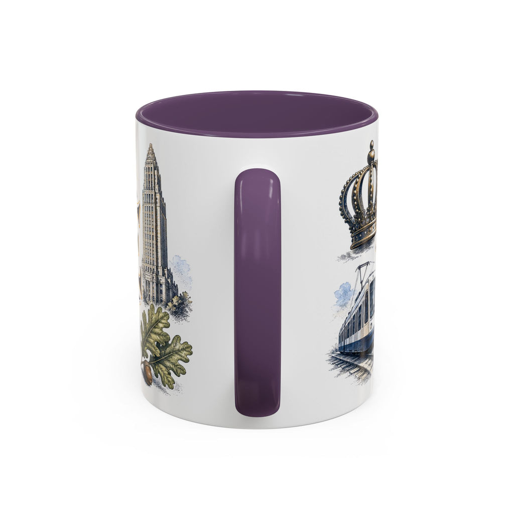 Charlotte Coffee Mug | United States Travel Souvenir | Vintage Illustrated City Gift | 11 oz 15 oz Accent Mug