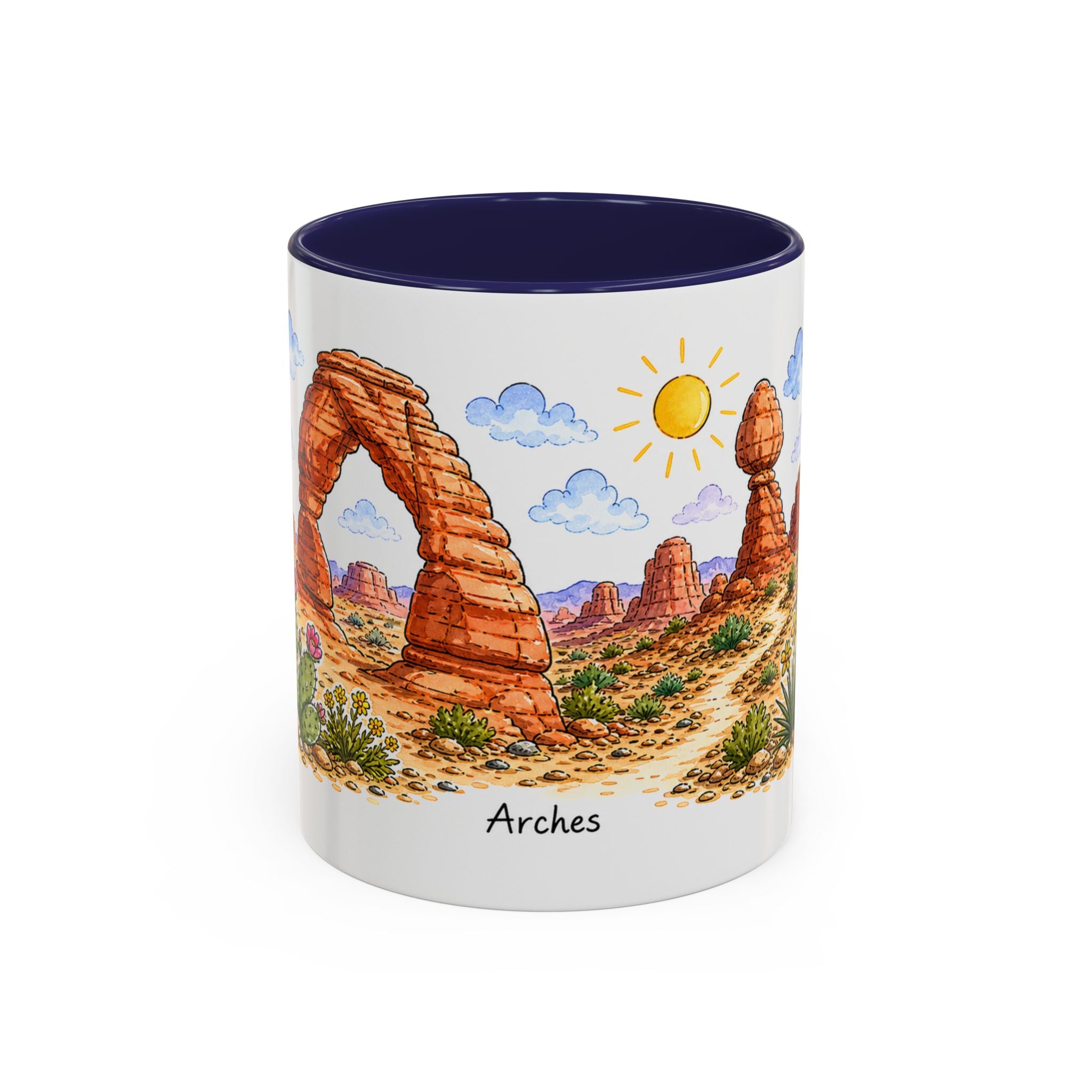 Arches National Park Mug | US Travel Souvenir Accent Coffee Mug | 11oz 15oz Ceramic Cup