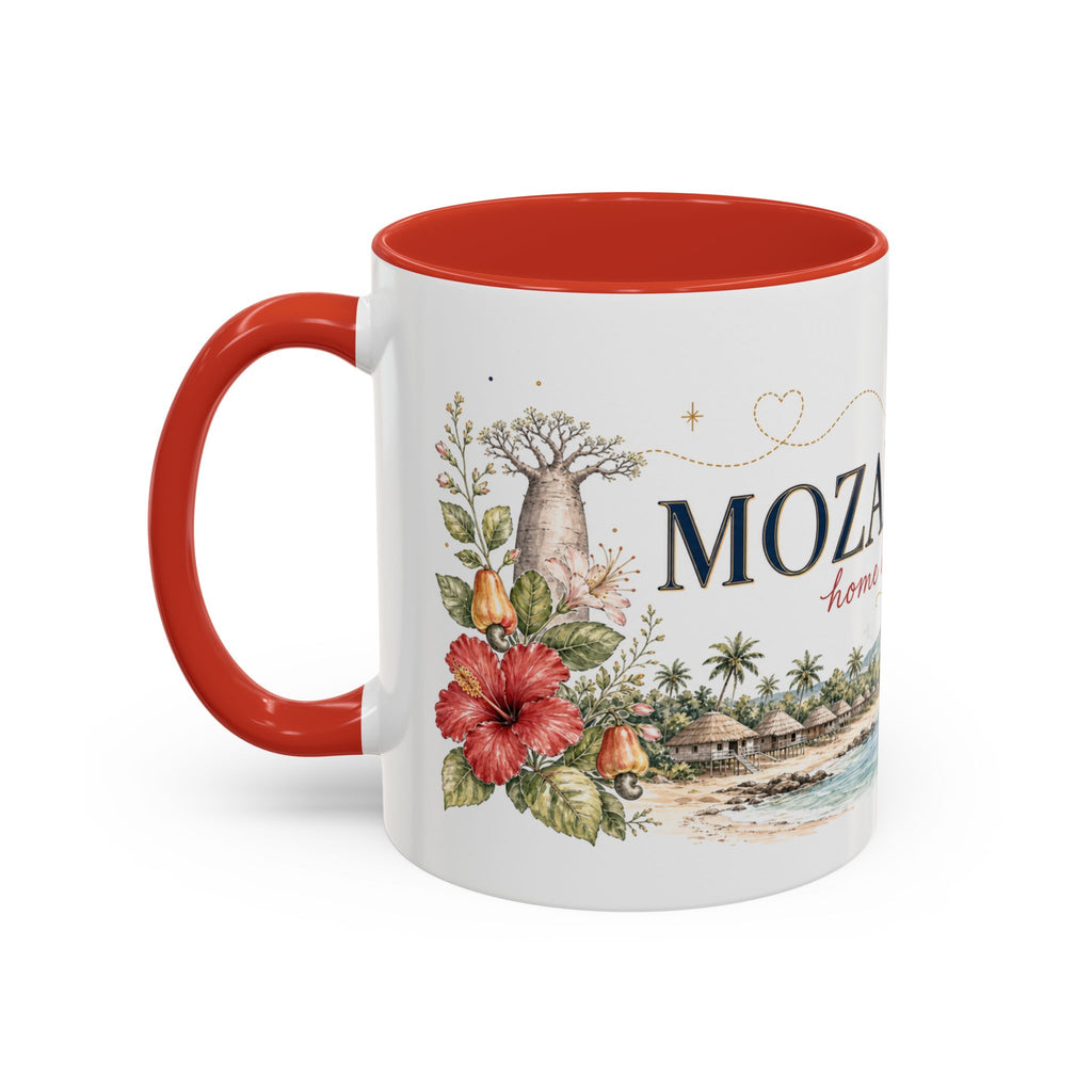 Mozambique Home Country Mug | Moving Away Gift | Long Distance Friendship | 11 oz 15 oz Accent Mug