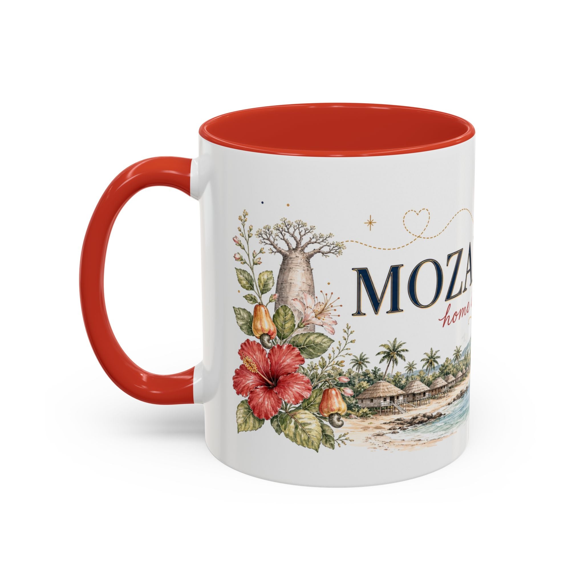 Mozambique Home Country Mug | Moving Away Gift | Long Distance Friendship | 11 oz 15 oz Accent Mug