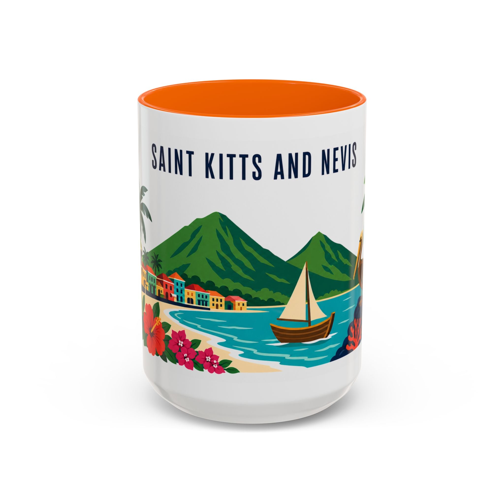 Saint Kitts and Nevis Coffee Mug | Travel Souvenir Accent Mug | Country Gift Ceramic Cup 11oz 15oz