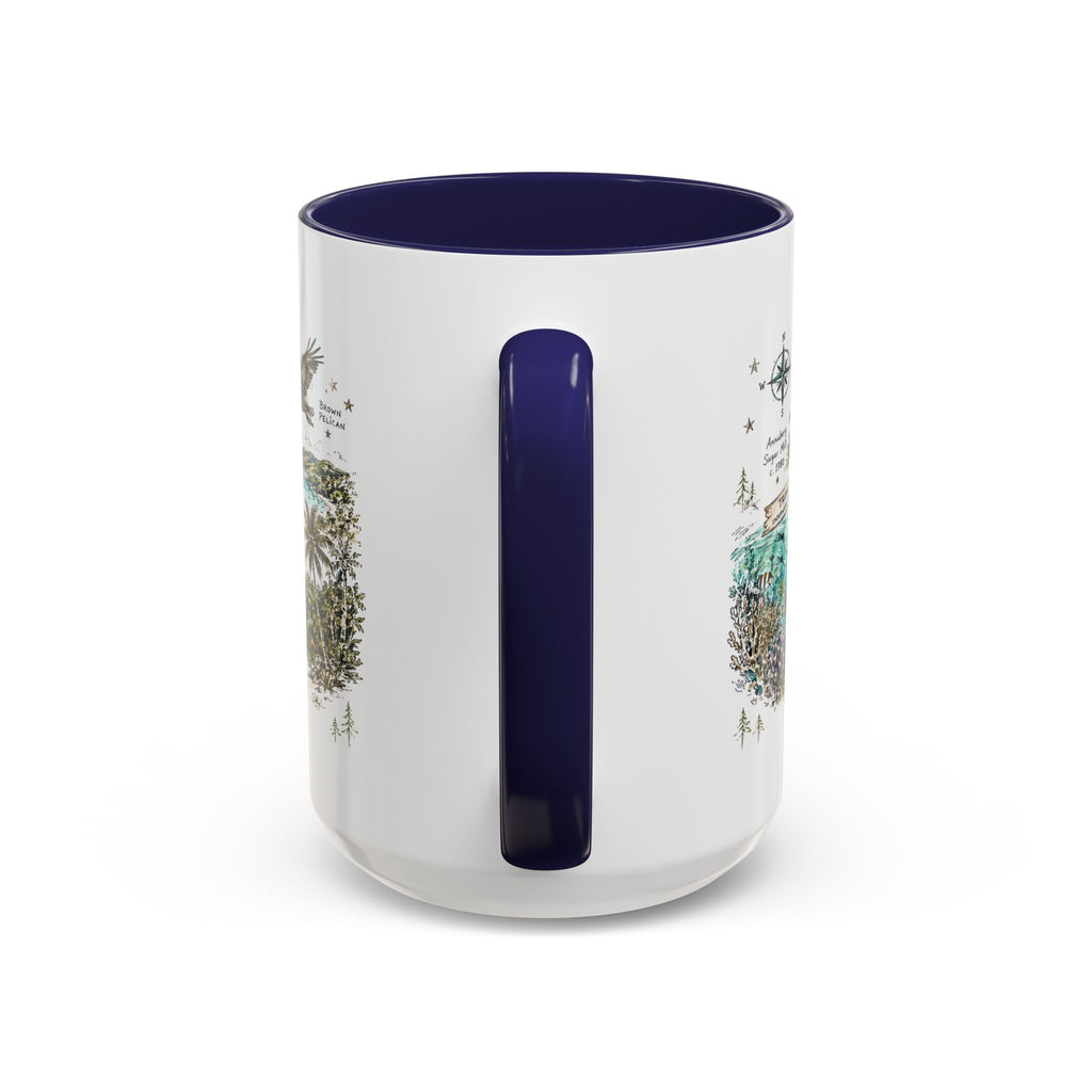 Virgin Islands National Park Coffee Mug | Caribbean Beach Snorkeling Reef Gift | Accent Color Ceramic 11oz 15oz