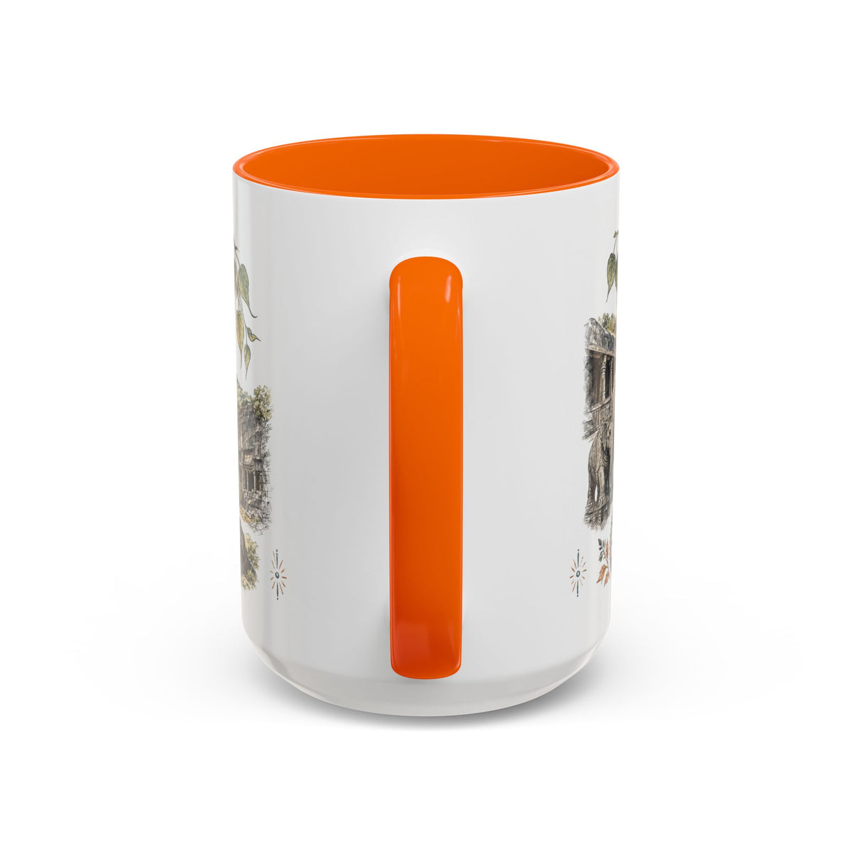 Ellora Caves Mug, India Travel Souvenir, Bucket List Gift, Accent Ceramic Coffee Mug 11oz 15oz