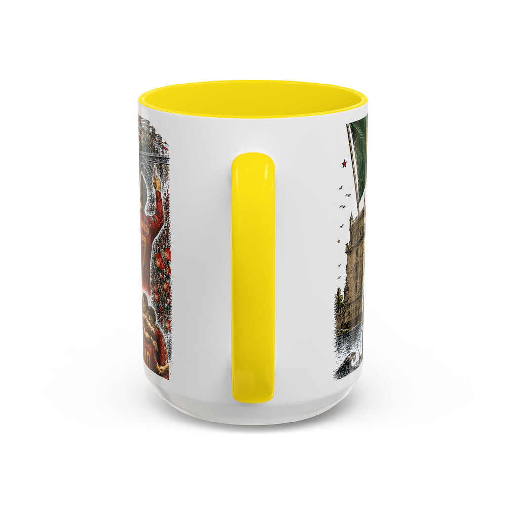 Portugal Soccer Coffee Mug | World Cup Fan Gift | Accent Color Ceramic 11oz 15oz Match Day Cup