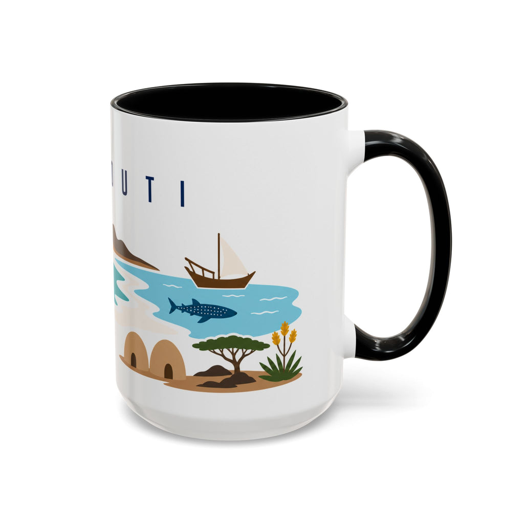 Djibouti Coffee Mug | Travel Souvenir Accent Mug | Country Gift Ceramic Cup 11oz 15oz