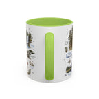 Mount Rainier Coffee Mug | National Park Hiking Washington Gift | Accent Color Ceramic 11oz 15oz