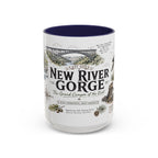New River Gorge National Park Coffee Mug | West Virginia River Canyon Climbing Gift | Accent Color Ceramic 11oz 15oz