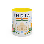 India Coffee Mug | Travel Souvenir Accent Mug | Country Gift Ceramic Cup 11oz 15oz