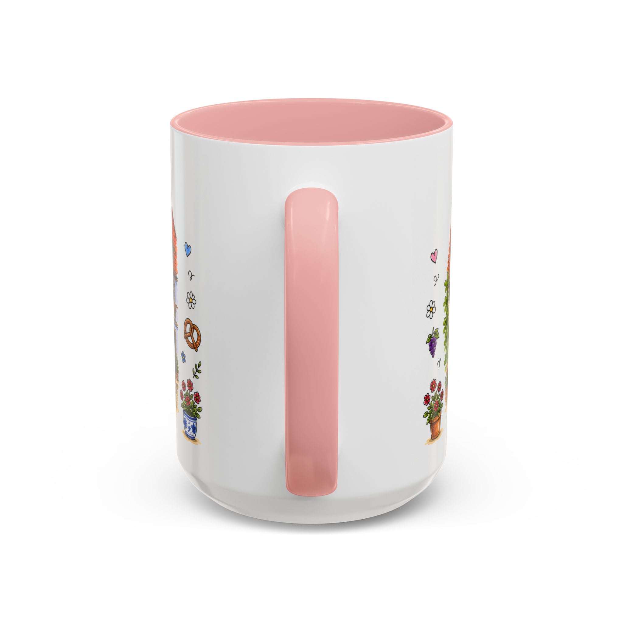 Rothenburg Illustrated Travel Mug | Germany Souvenir Accent Coffee Mug | 11oz 15oz Ceramic Cup