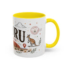Uluru Coffee Mug | Travel Destination Souvenir Gift | Accent Color Ceramic 11oz 15oz