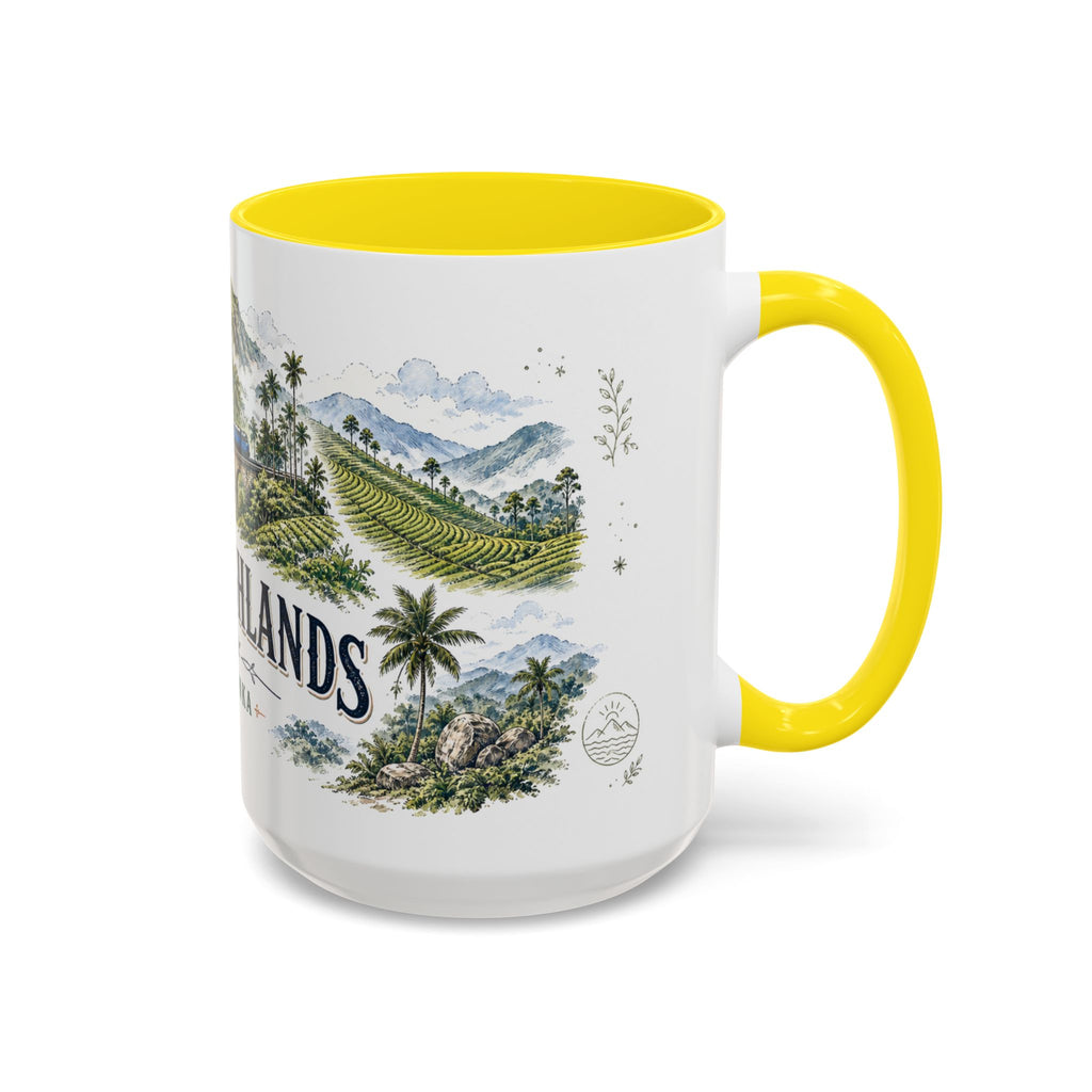 Ella Highlands Mug, Sri Lanka Travel Souvenir, Bucket List Gift, Accent Ceramic Coffee Mug 11oz 15oz