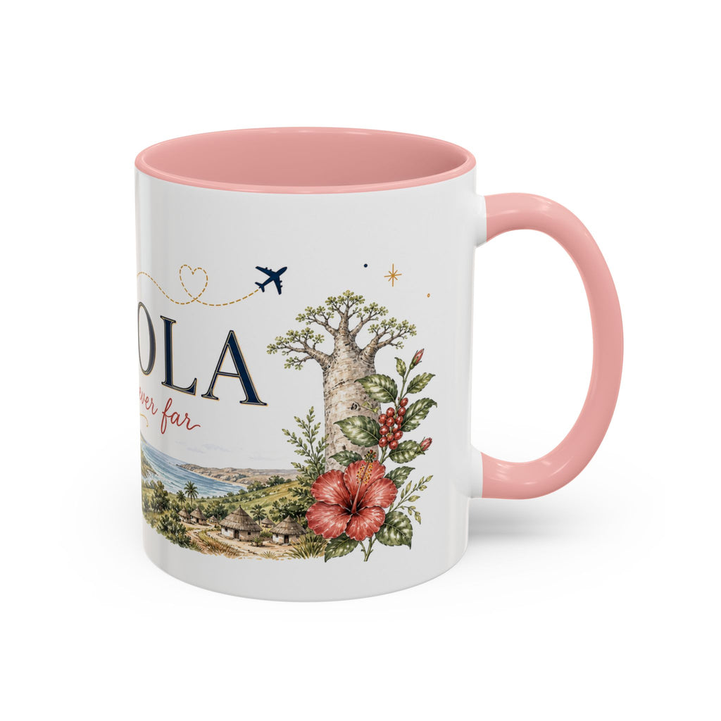 Angola Home Country Mug | Moving Away Gift | Long Distance Friendship | 11 oz 15 oz Accent Mug