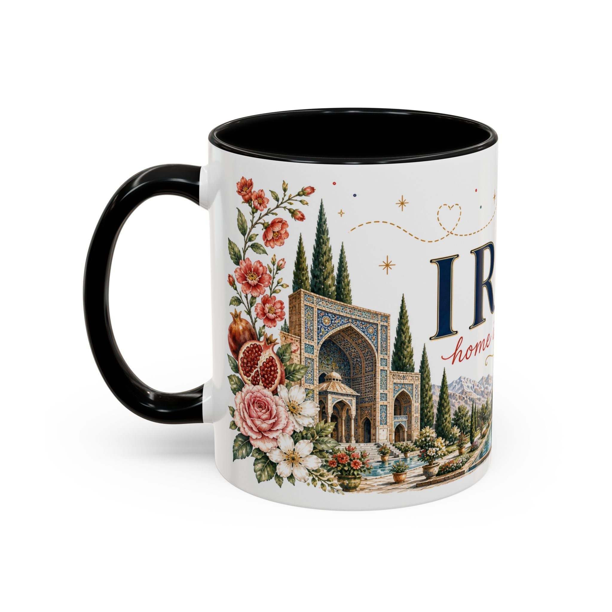 Iran Home Country Mug | Moving Away Gift | Long Distance Friendship | 11 oz 15 oz Accent Mug