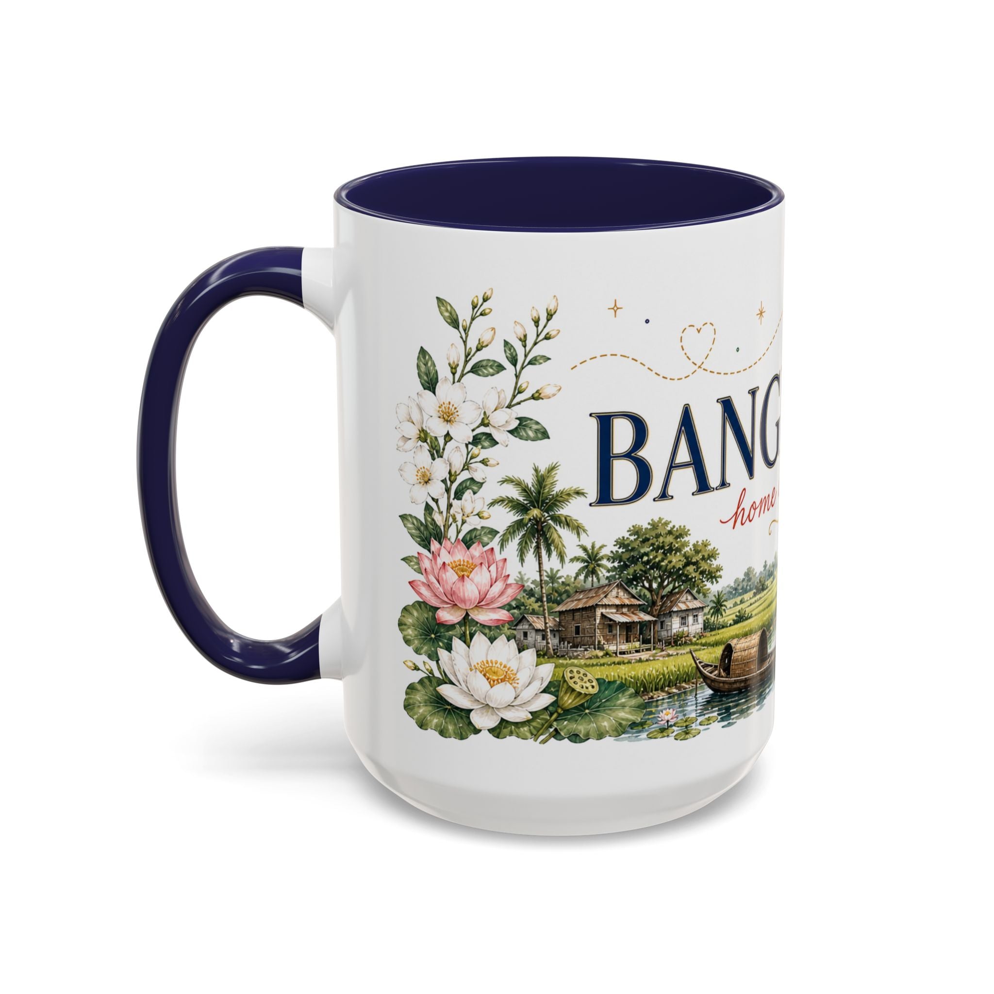 Bangladesh Home Country Mug | Moving Away Gift | Long Distance Friendship | 11 oz 15 oz Accent Mug