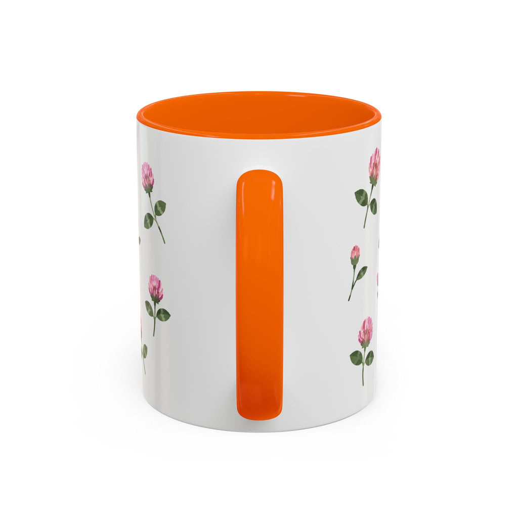 Vermont Red Clover Mug, State Flower Floral Coffee Cup, 11oz Botanical Gift