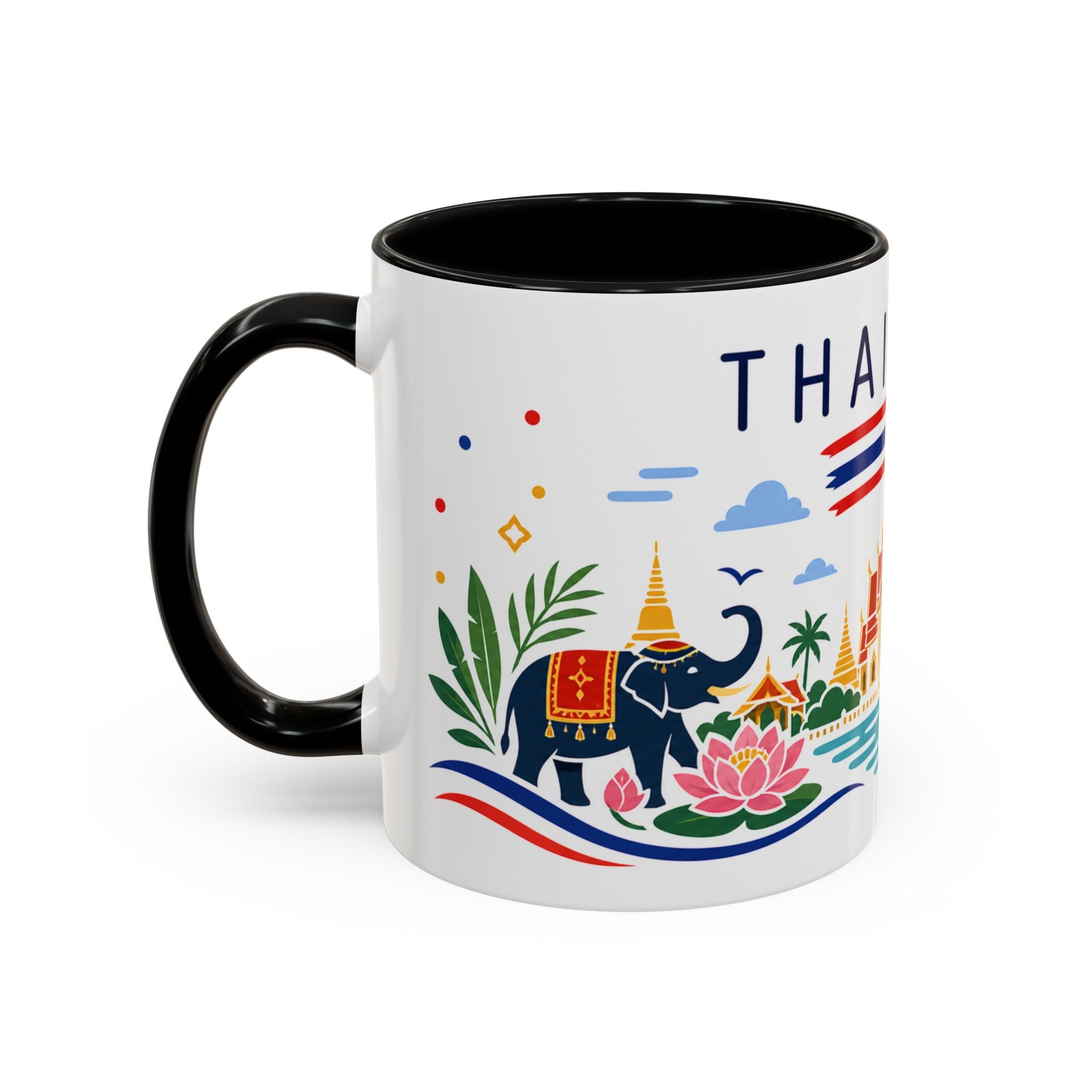 Thailand Coffee Mug | Travel Souvenir Accent Mug | Country Gift Ceramic Cup 11oz 15oz