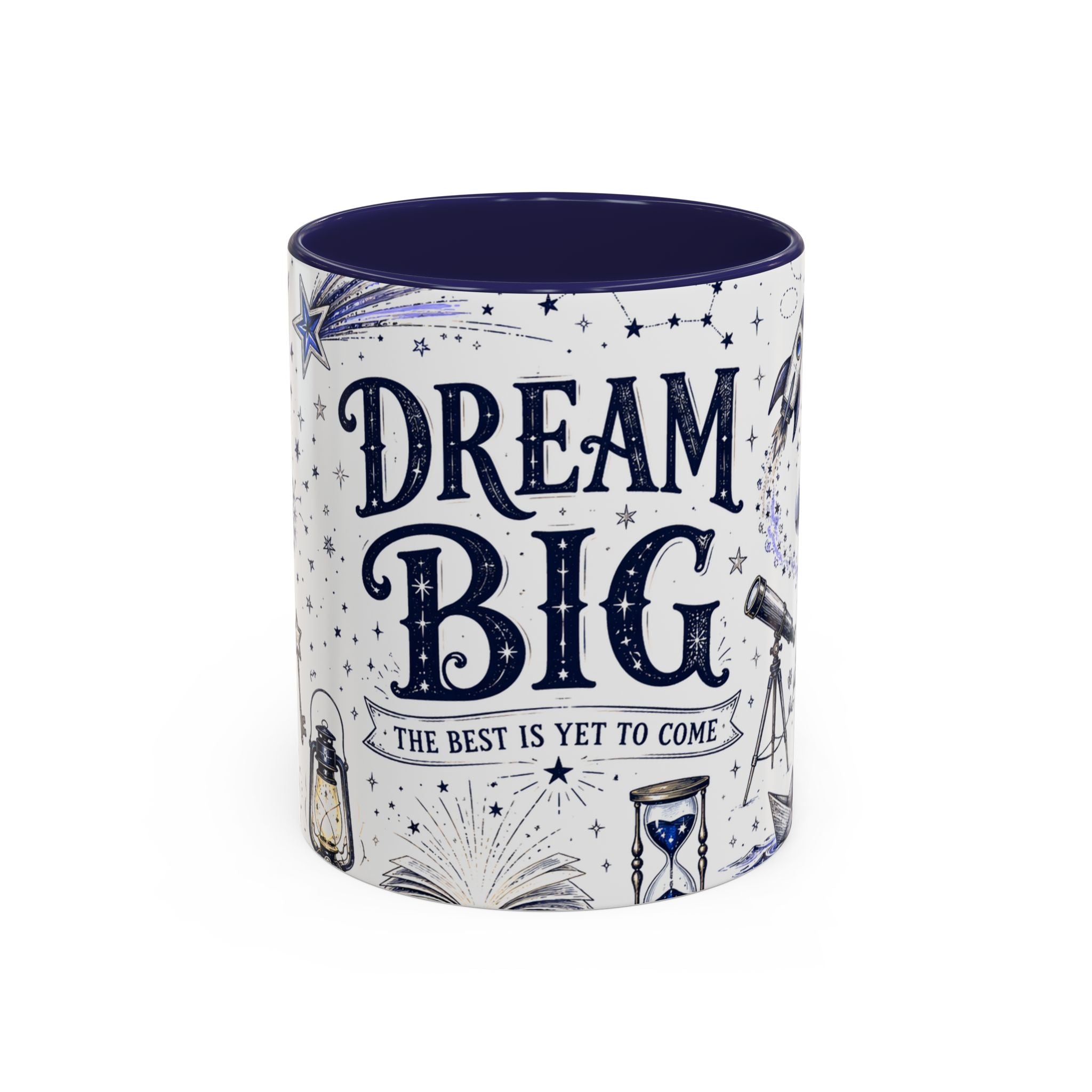 Dream Big Coffee Mug | Class of 2026 Graduation Gift | Accent Color Ceramic 11oz 15oz