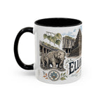 Ellora Caves Mug, India Travel Souvenir, Bucket List Gift, Accent Ceramic Coffee Mug 11oz 15oz