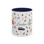 London Christmas Mug | Watercolor City Souvenir, Travel Memories, Ceramic Coffee Cup