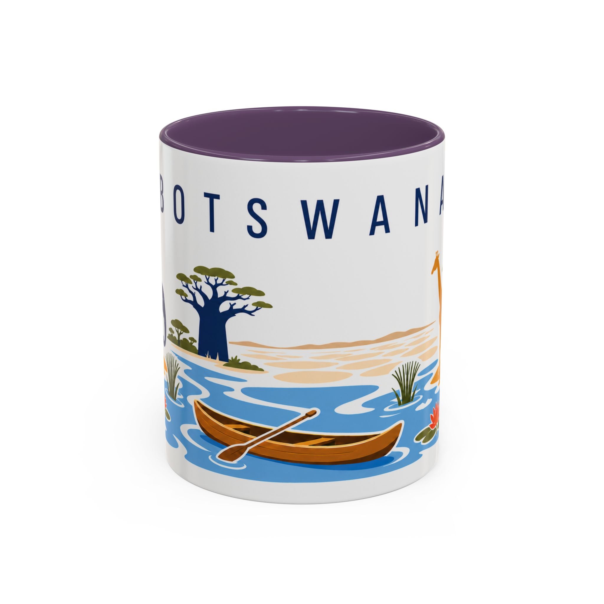 Botswana Coffee Mug | Travel Souvenir Accent Mug | Country Gift Ceramic Cup 11oz 15oz