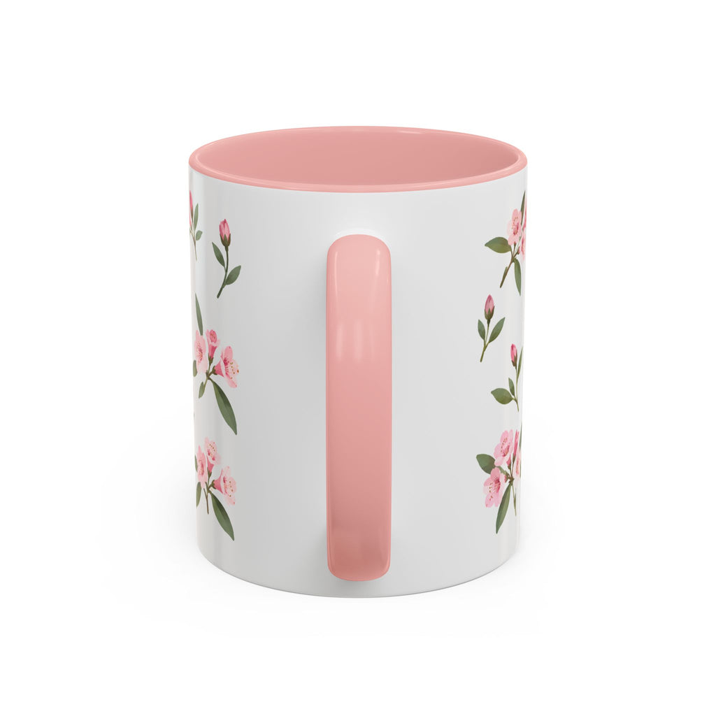 Washington Coast rhododendron Mug, State Flower Floral Coffee Cup, 11oz Botanical Gift