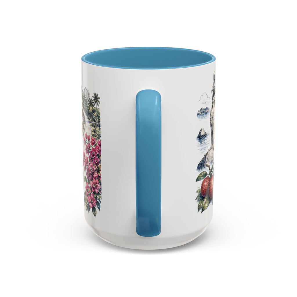 Zhuhai Coffee Mug | China Travel Souvenir | Vintage Illustrated City Gift | 11 oz 15 oz Accent Mug