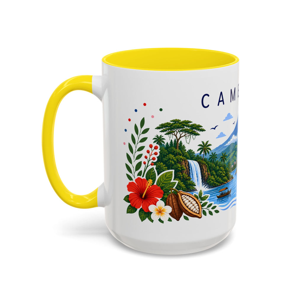 Cameroon Coffee Mug | Travel Souvenir Accent Mug | Place Gift Ceramic Cup 11oz 15oz