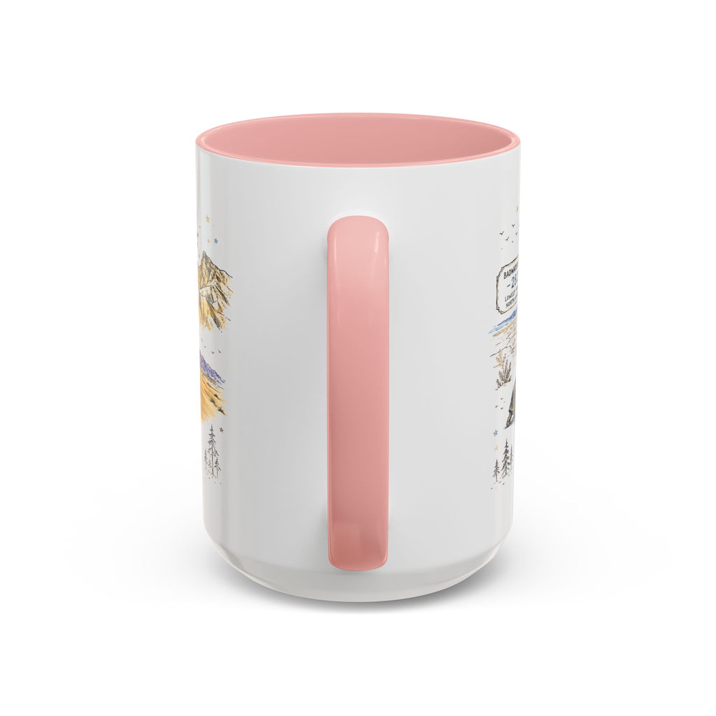 Death Valley National Park Coffee Mug | California Desert Hiking Camping Gift | Accent Color Ceramic 11oz 15oz