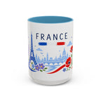 France Coffee Mug | Travel Souvenir Accent Mug | Country Gift Ceramic Cup 11oz 15oz