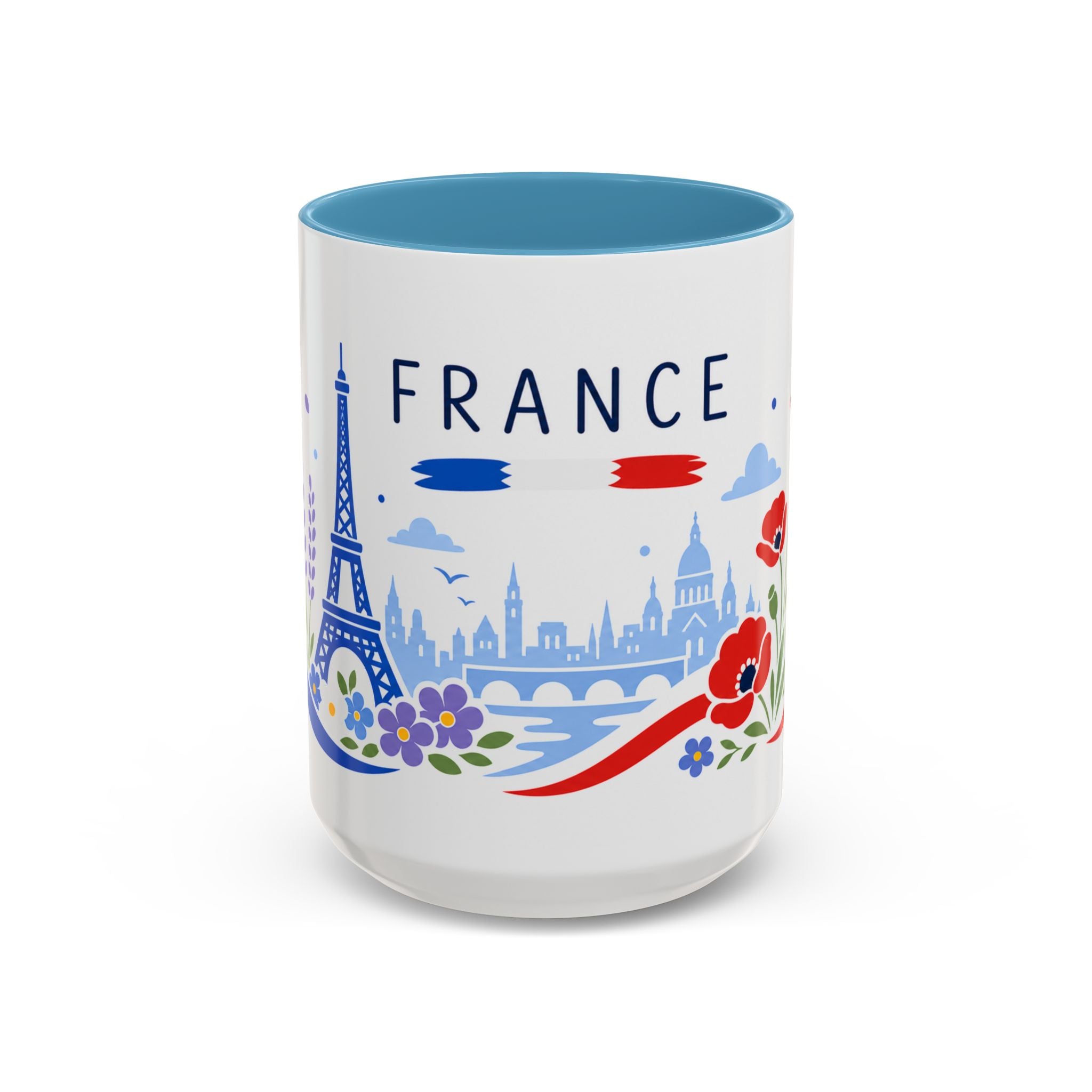 France Coffee Mug | Travel Souvenir Accent Mug | Country Gift Ceramic Cup 11oz 15oz