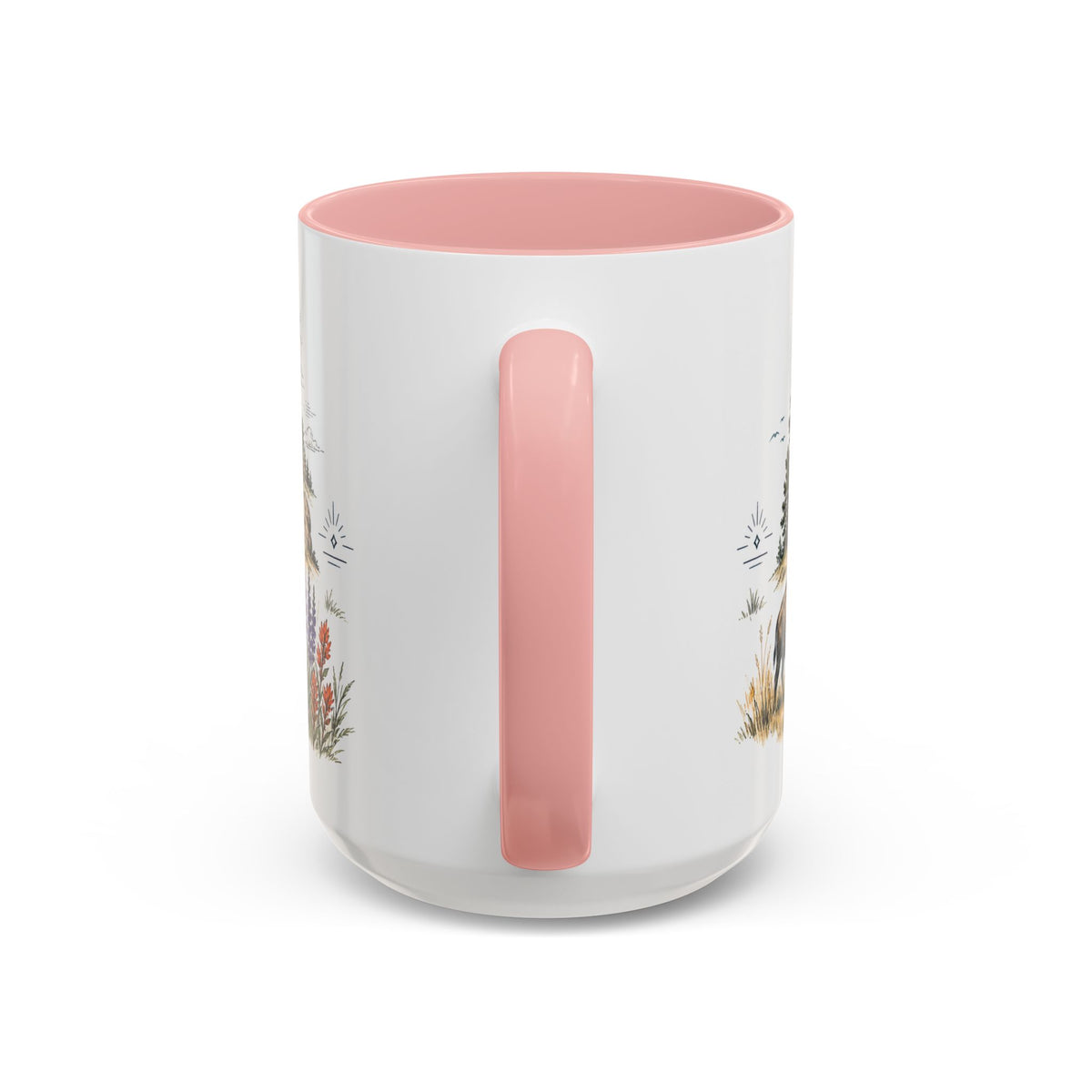Devils Tower Mug, Wyoming Travel Souvenir, Bucket List Gift, Accent Ceramic Coffee Mug 11oz 15oz