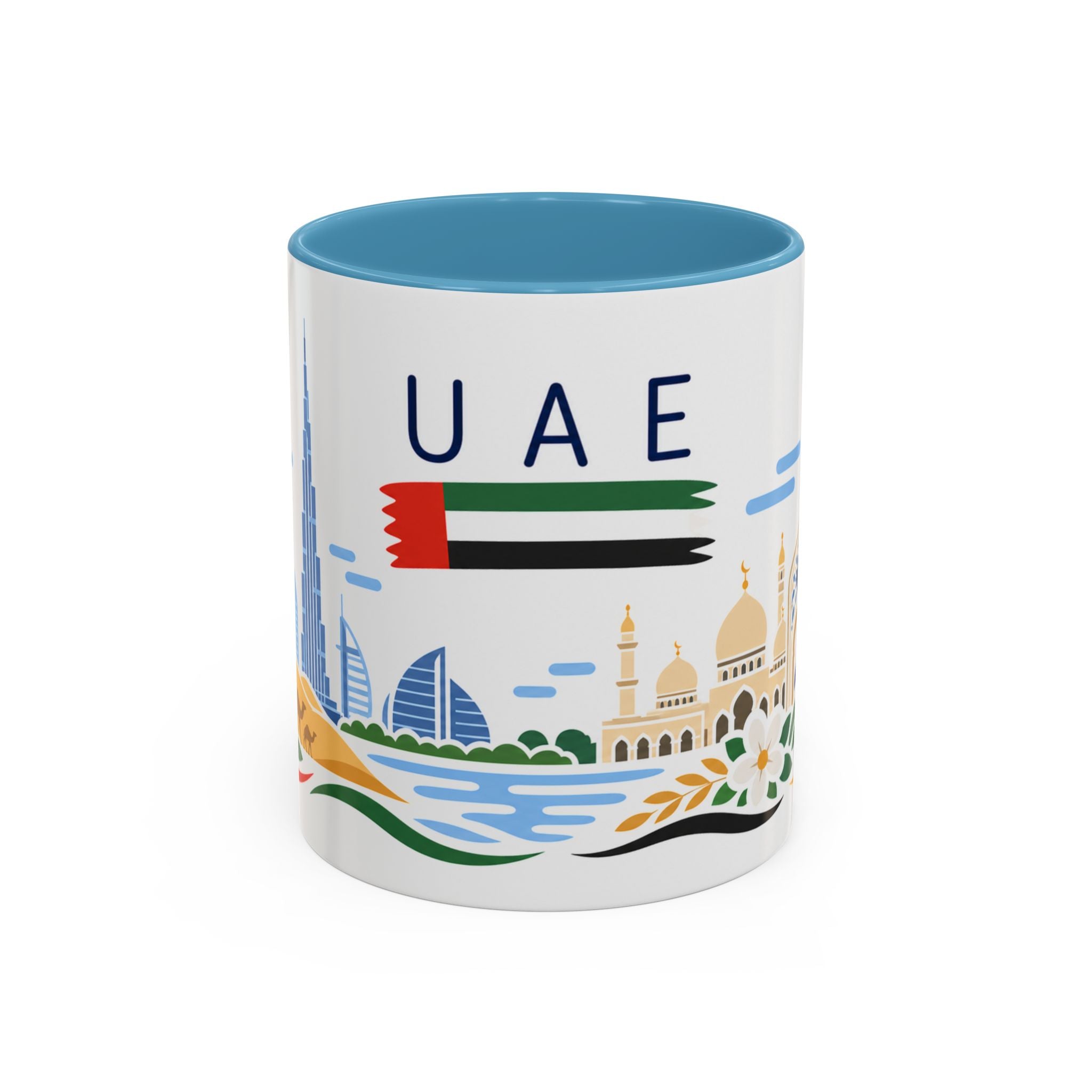 United Arab Emirates Coffee Mug | Travel Souvenir Accent Mug | Country Gift Ceramic Cup 11oz 15oz