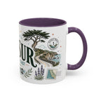 Big Sur Coffee Mug | Travel Destination Souvenir Gift | Accent Color Ceramic 11oz 15oz