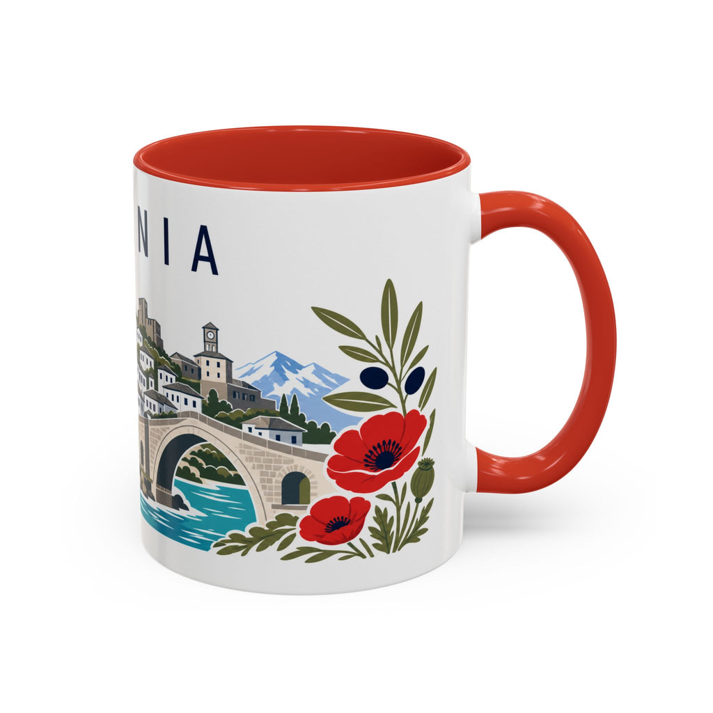 Albania Coffee Mug | Travel Souvenir Accent Mug | Country Gift Ceramic Cup 11oz 15oz