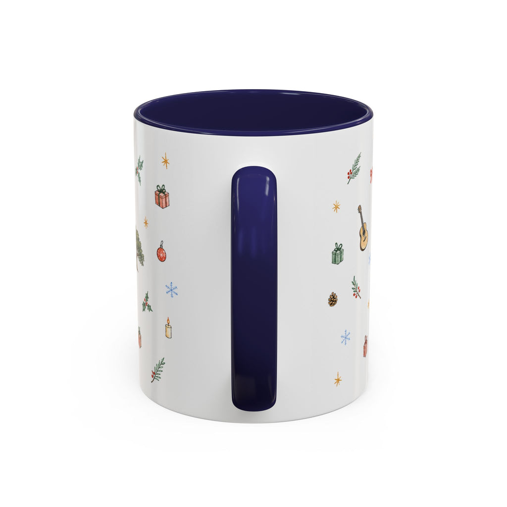 Austin Christmas Mug | Watercolor Travel Souvenir | Holiday Gift | Accent Ceramic Coffee Cup 11oz 15oz