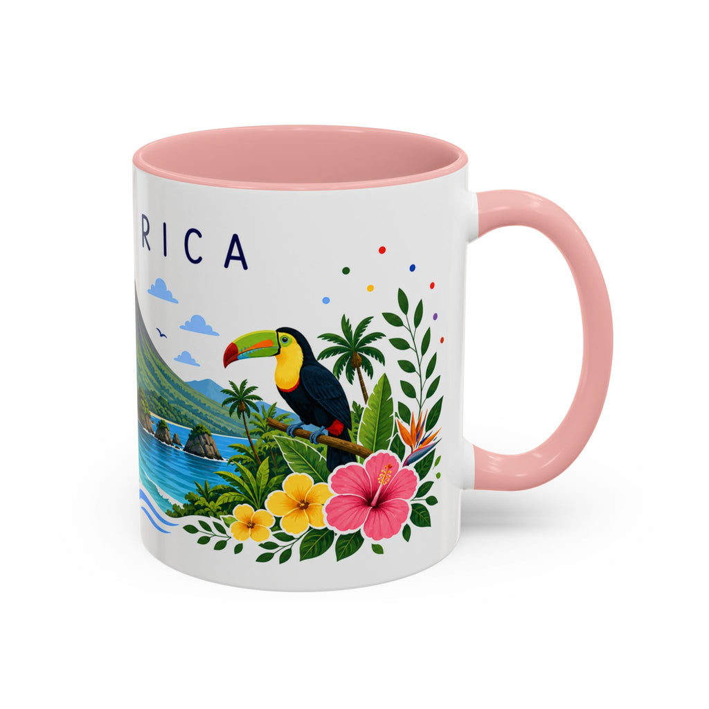Costa Rica Coffee Mug | Travel Souvenir Accent Mug | Place Gift Ceramic Cup 11oz 15oz