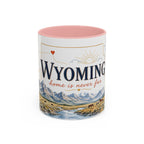 Wyoming Home State Mug | Moving Away Gift | Long Distance Friendship Coffee Cup | 11oz 15oz Accent Mug