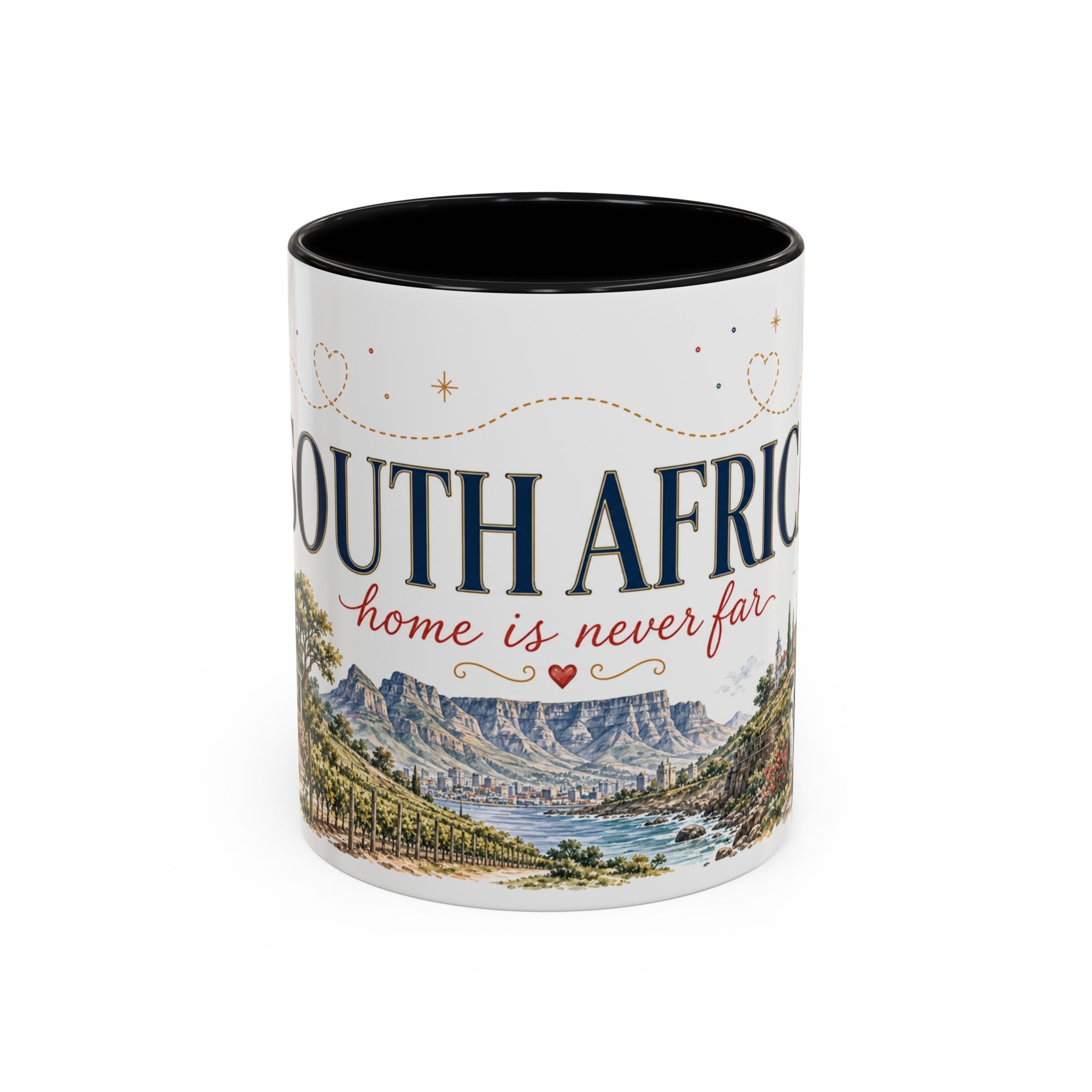 South Africa Home Country Mug | Moving Away Gift | Long Distance Friendship | 11 oz 15 oz Accent Mug