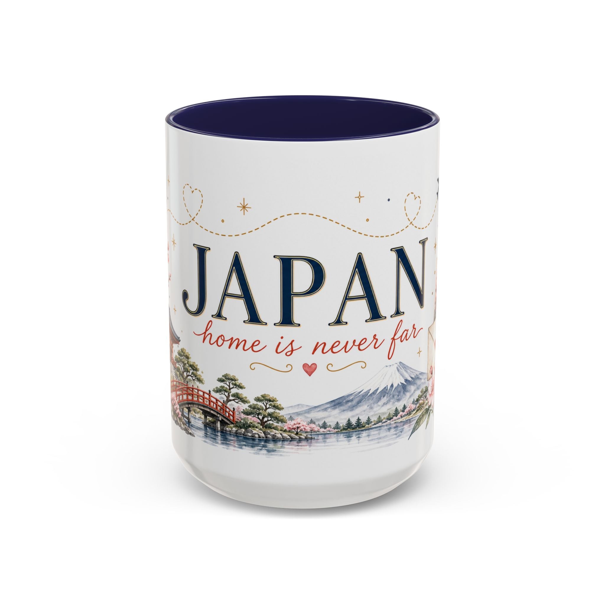 Japan Home Country Mug | Moving Away Gift | Long Distance Friendship | 11 oz 15 oz Accent Mug
