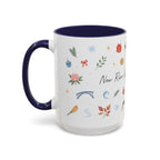 New River Gorge National Park Christmas Mug | Watercolor Travel Souvenir | Holiday Gift | Accent Ceramic Coffee Cup 11oz 15oz