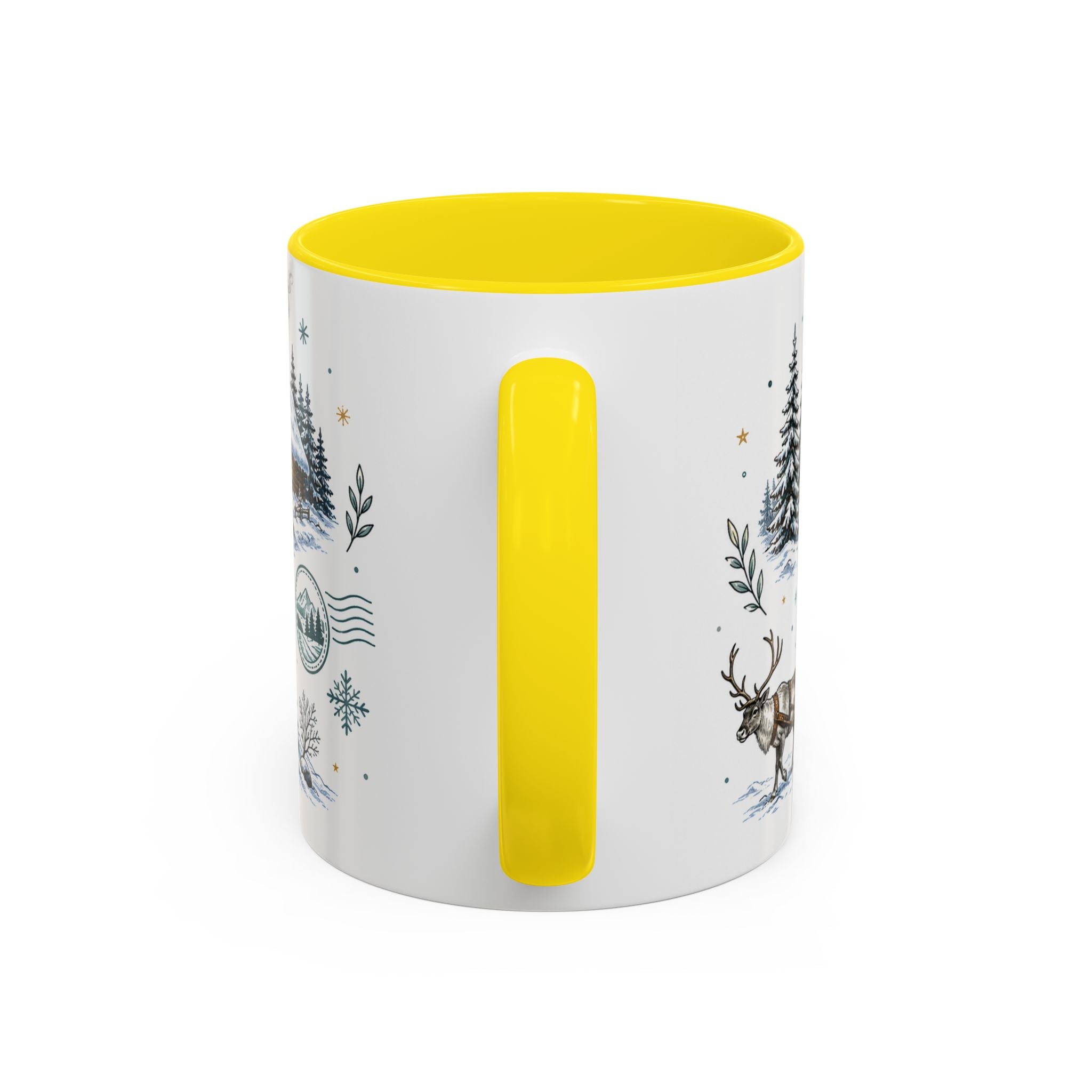 Lapland Coffee Mug | Travel Destination Souvenir Gift | Accent Color Ceramic 11oz 15oz