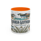 Rotorua Geothermal Mug, New Zealand Travel Souvenir, Bucket List Gift, Accent Ceramic Coffee Mug 11oz 15oz