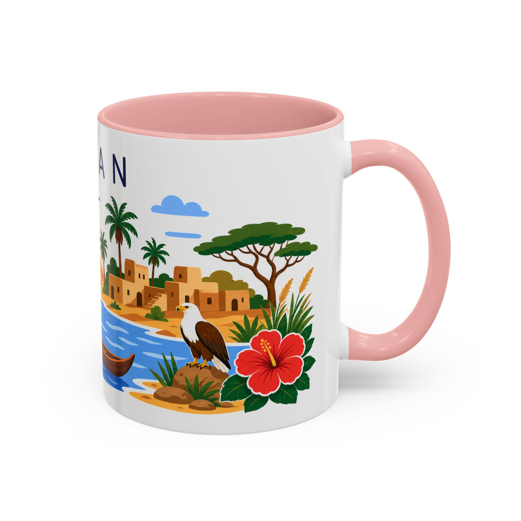 Sudan Home Country Mug | Moving Away Gift | Long Distance Friendship | 11 oz 15 oz Accent Mug