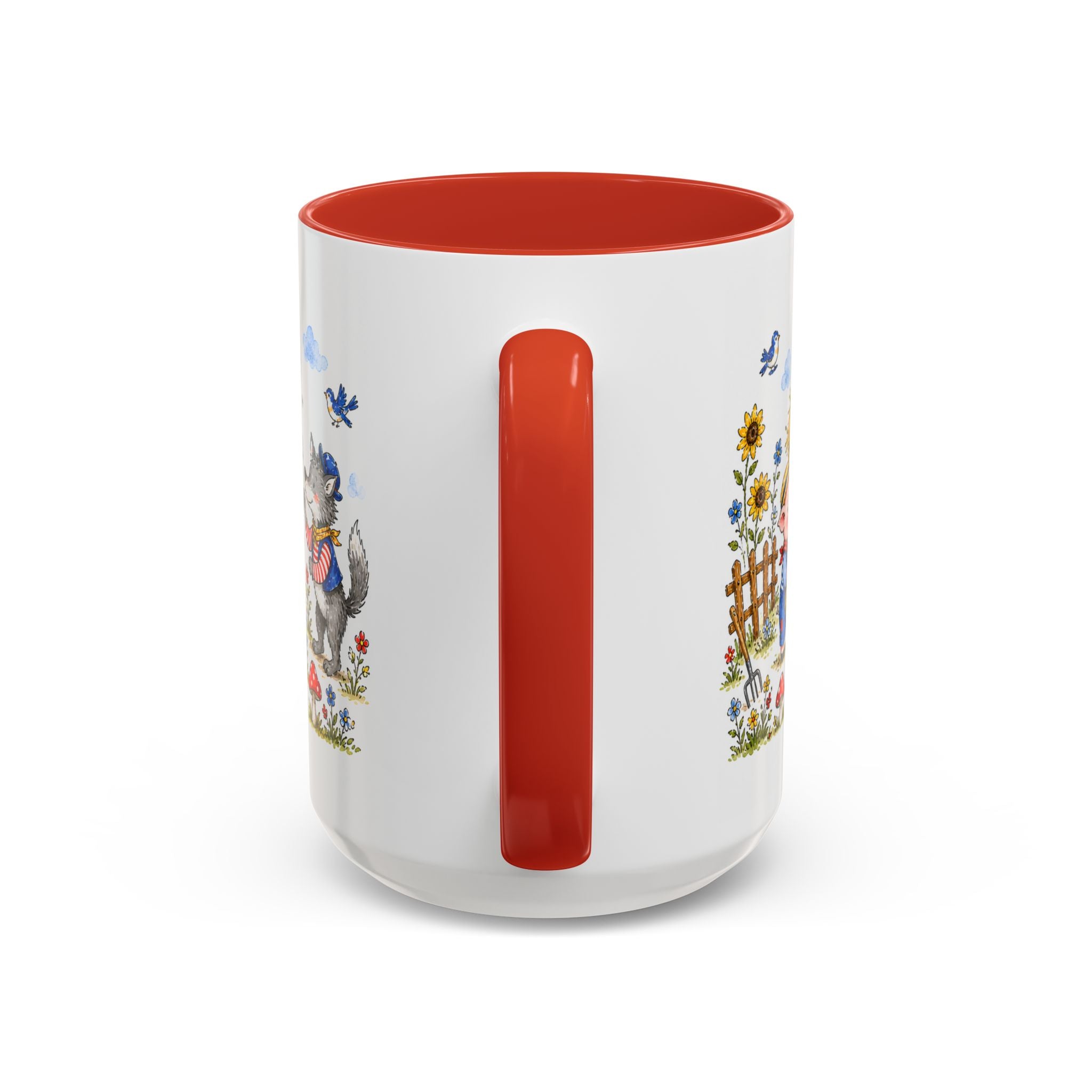 Three Little Pigs Mug | Storybook Fairy Tale Accent Coffee Mug | EveryLegend