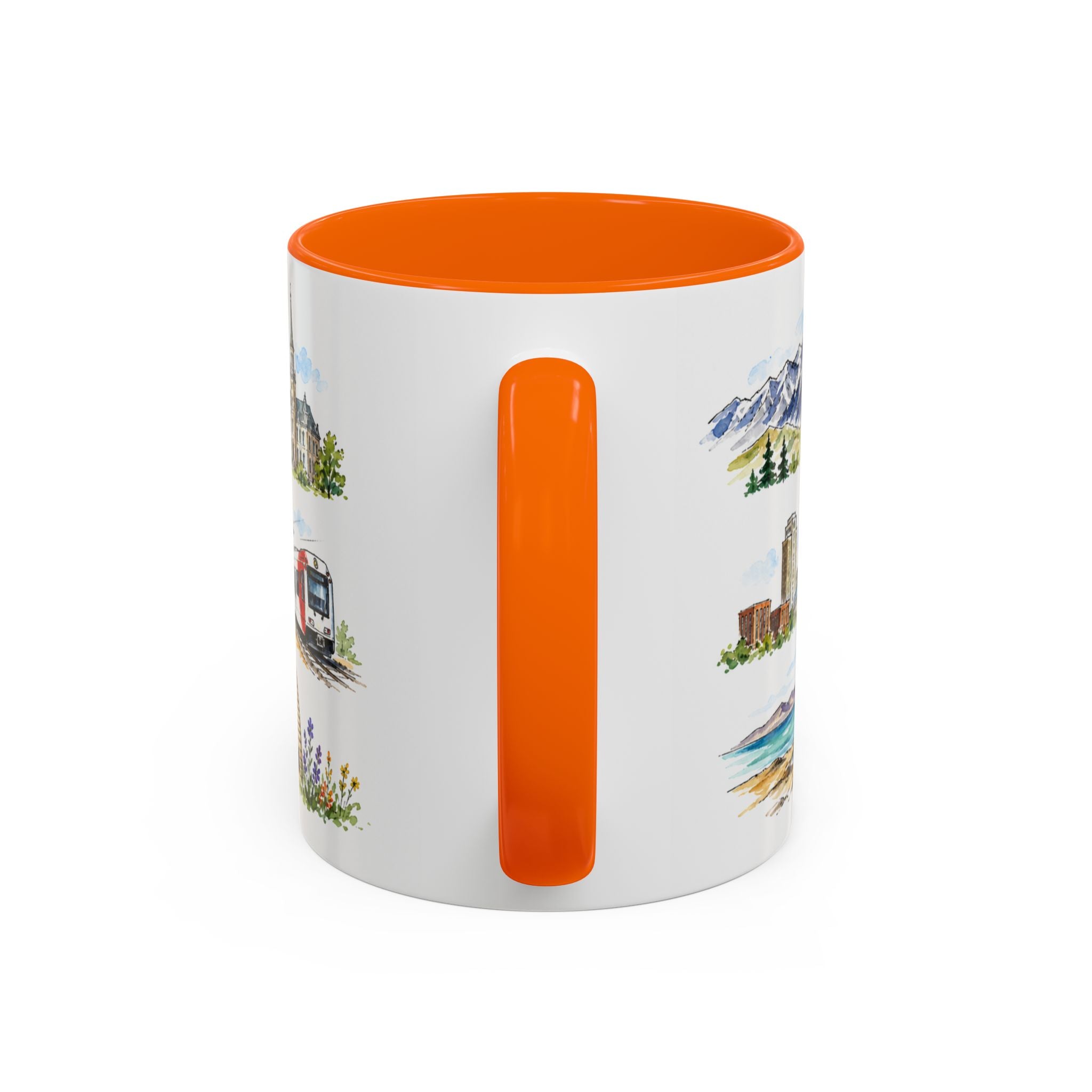 Salt Lake City Illustrated Travel Mug | City Souvenir Accent Coffee Mug | 11oz 15oz Ceramic Cup
