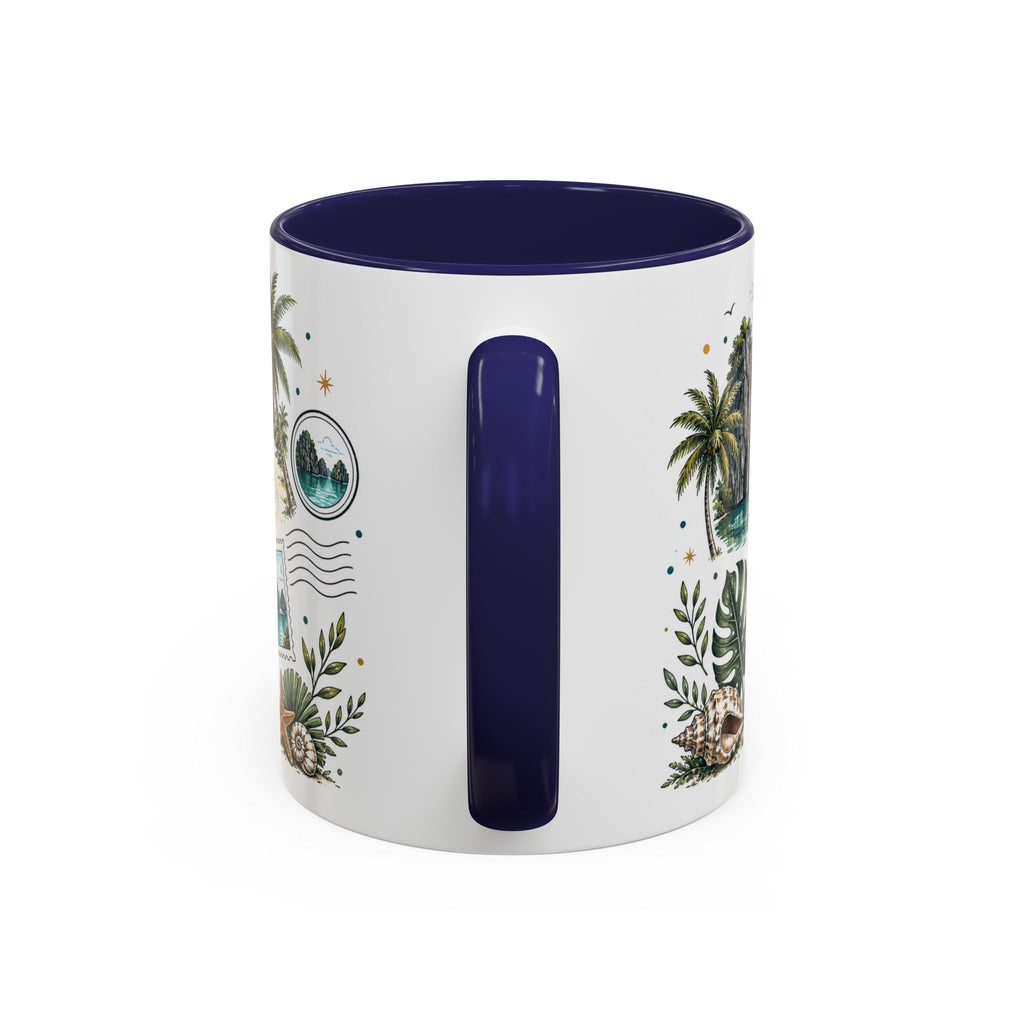 Palawan Coffee Mug | Travel Destination Souvenir Gift | Accent Color Ceramic 11oz 15oz