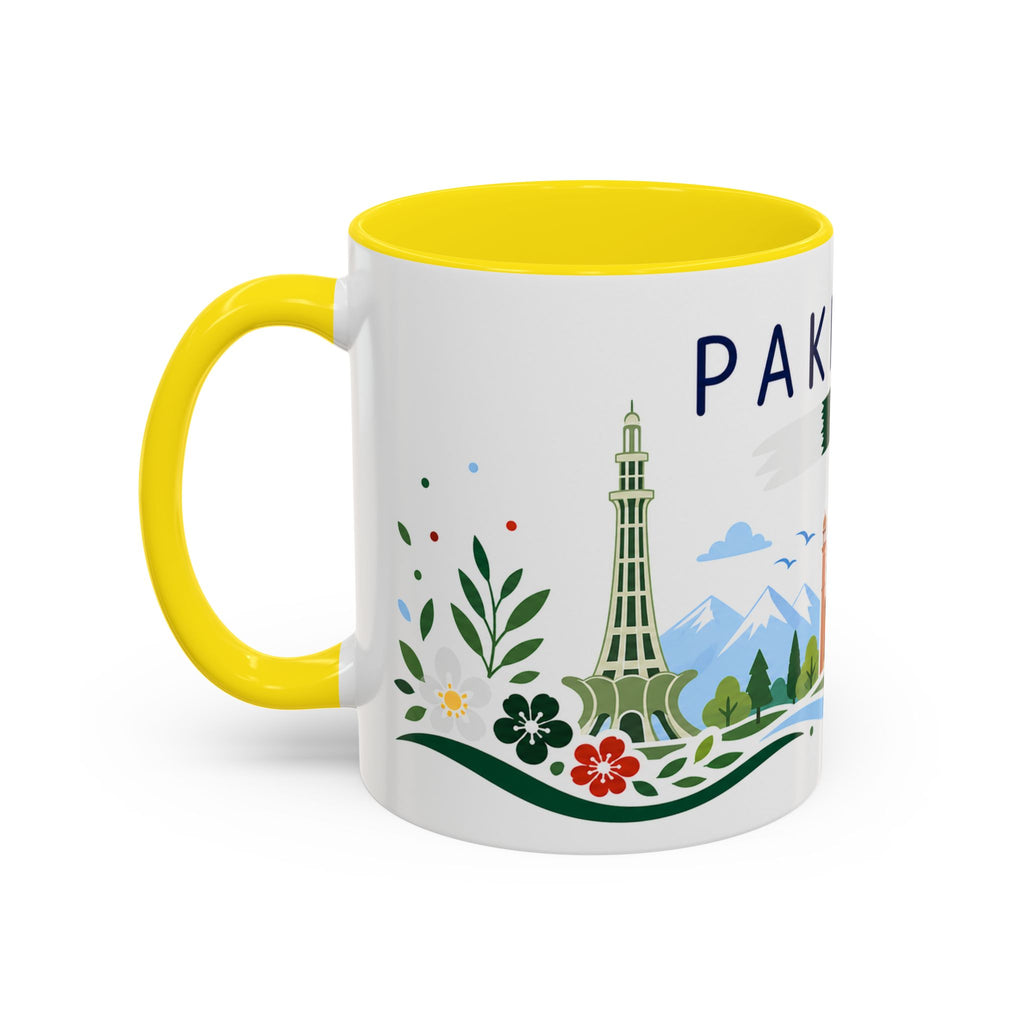 Pakistan Coffee Mug | Travel Souvenir Accent Mug | Country Gift Ceramic Cup 11oz 15oz