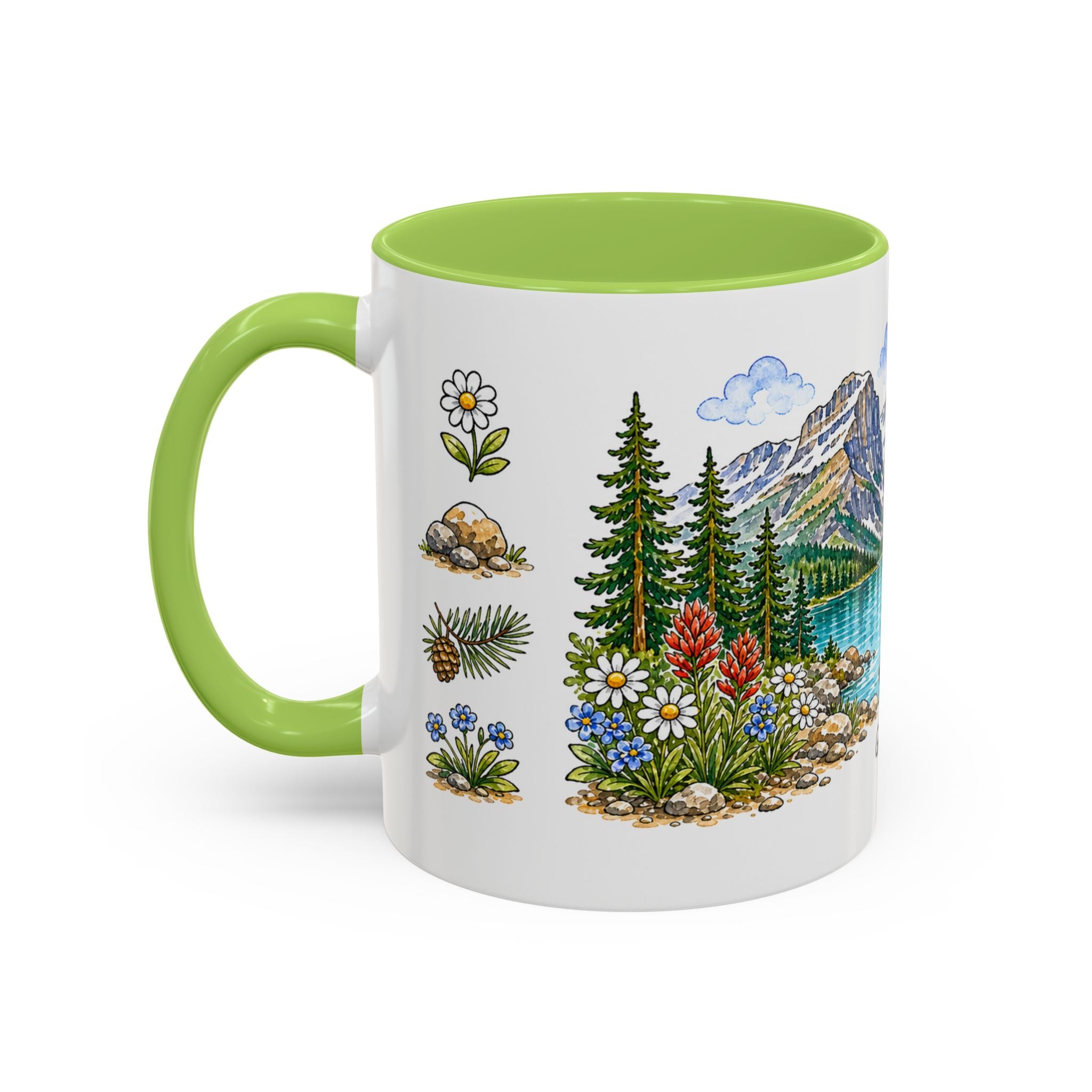 Glacier National Park Mug | US Travel Souvenir Accent Coffee Mug | 11oz 15oz Ceramic Cup
