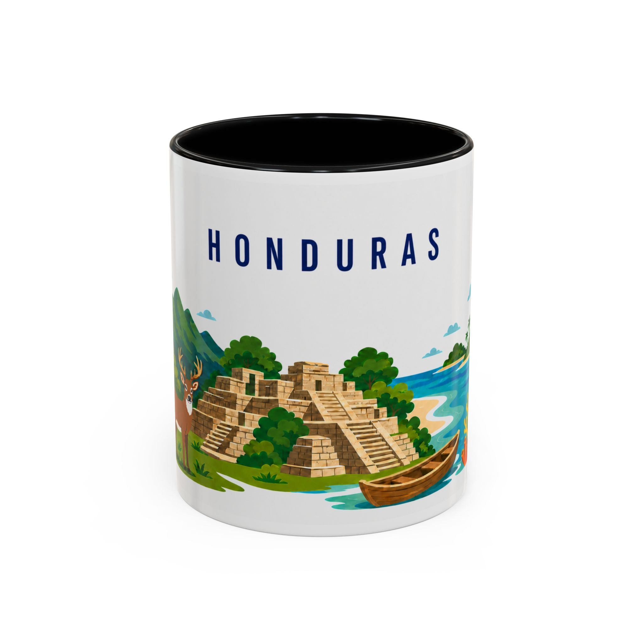 Honduras Coffee Mug | Travel Souvenir Accent Mug | Country Gift Ceramic Cup 11oz 15oz